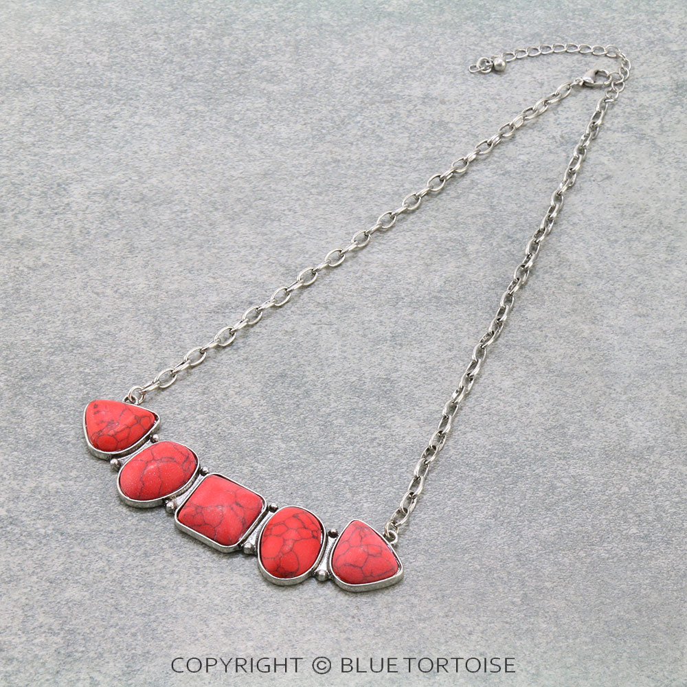 Western Style Stone Necklace