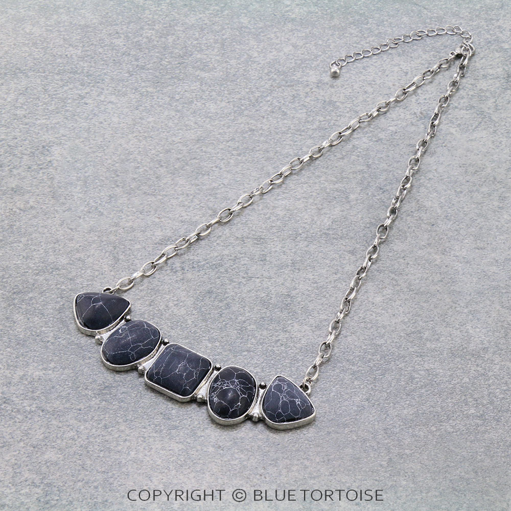 Western Style Stone Necklace
