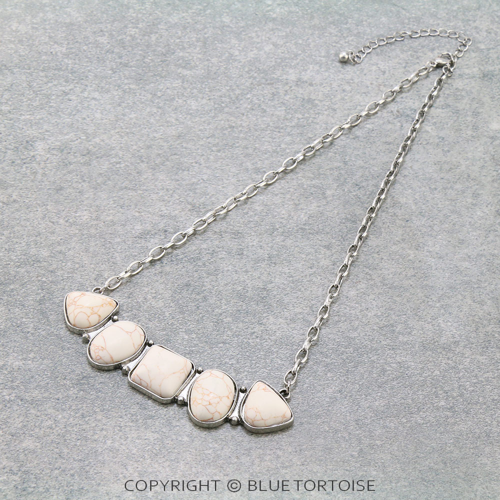 Western Style Stone Necklace