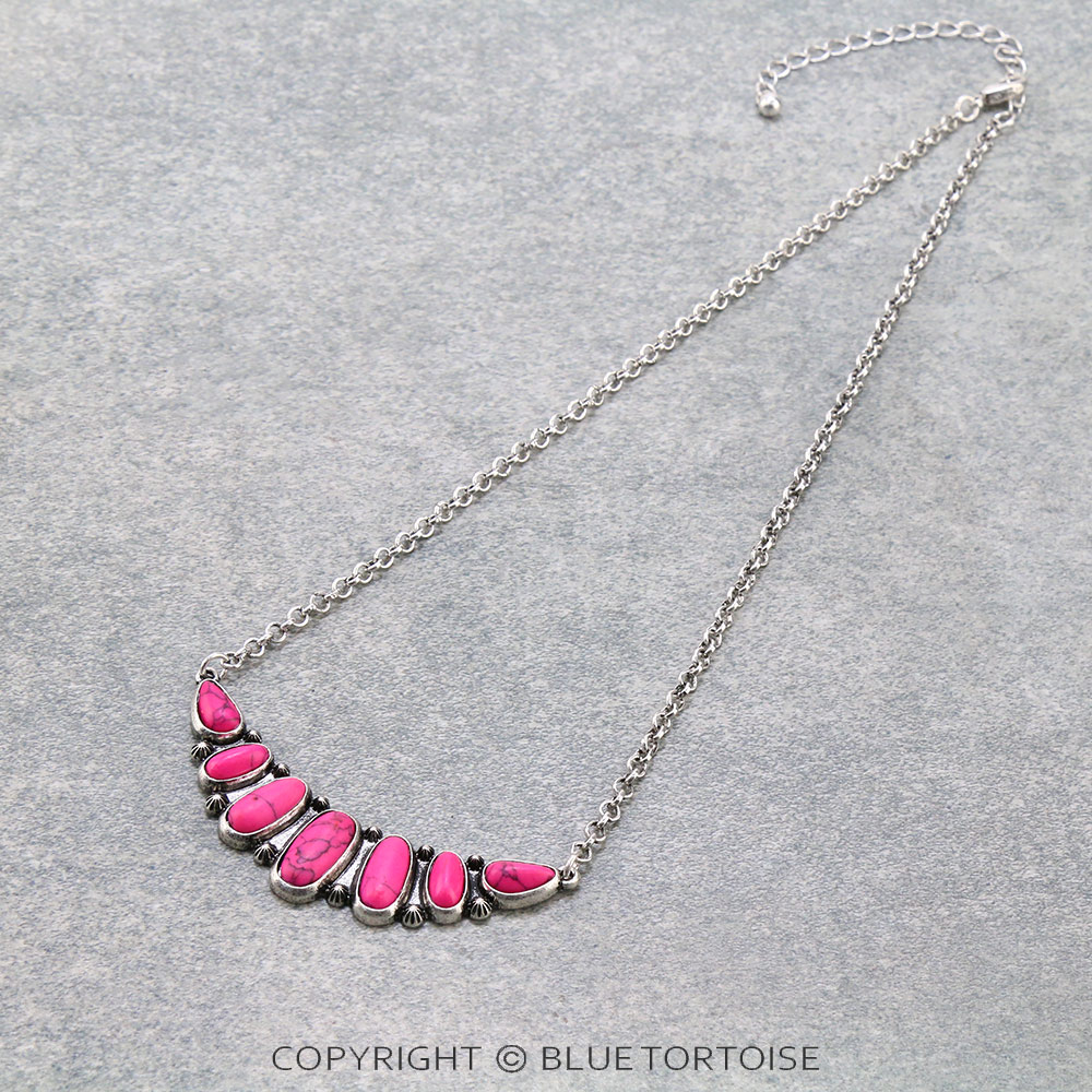 Western Style Stone Necklace