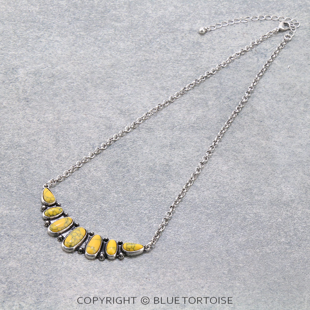 Western Style Stone Necklace