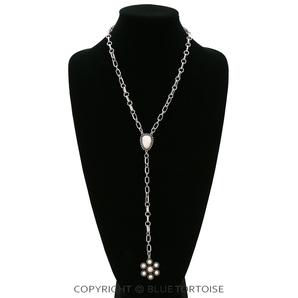 Western Stone Y Necklace - Image 2