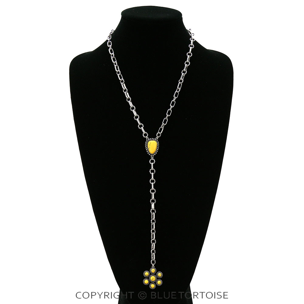 Western Stone Y Necklace - Image 2