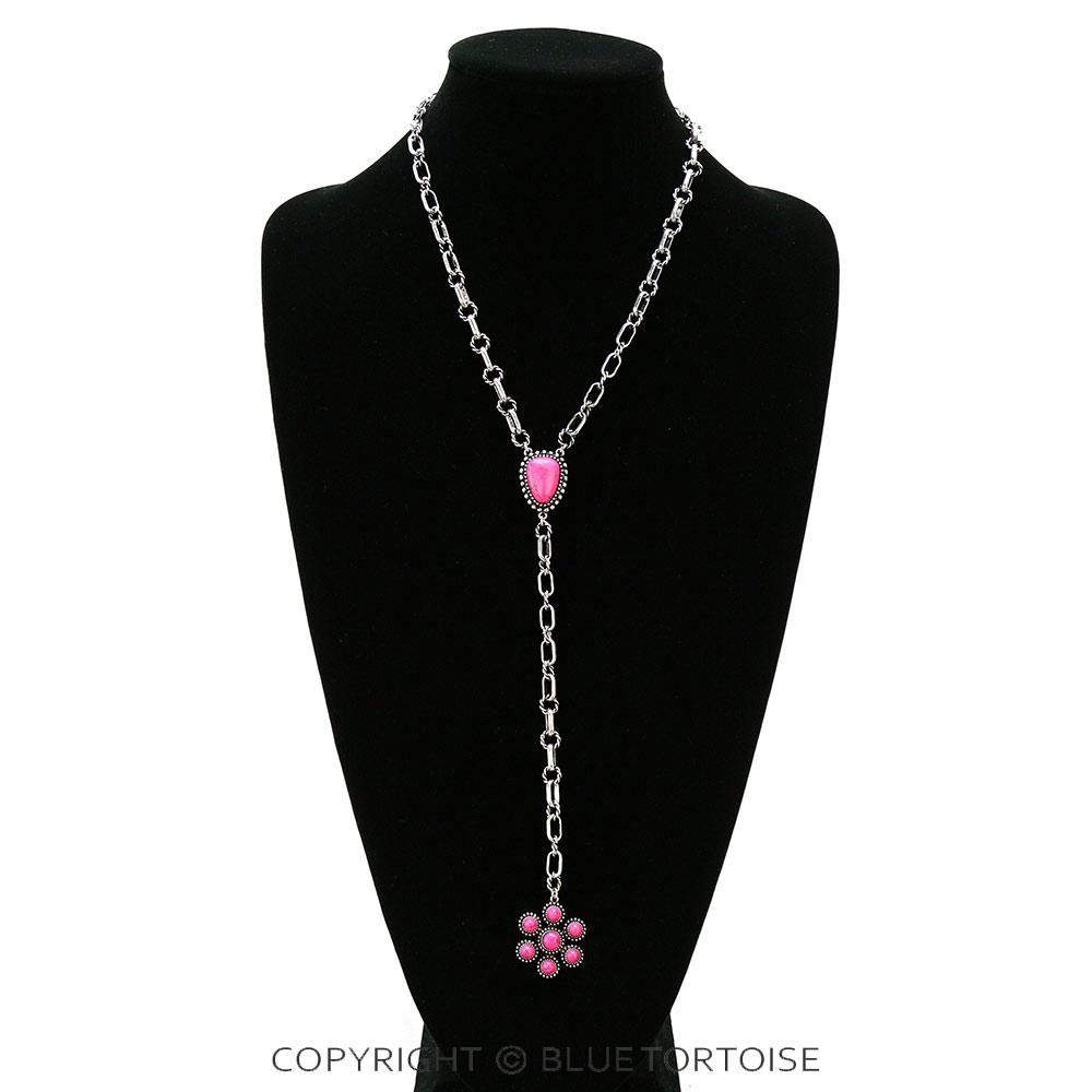 Western Stone Y Necklace - Image 2