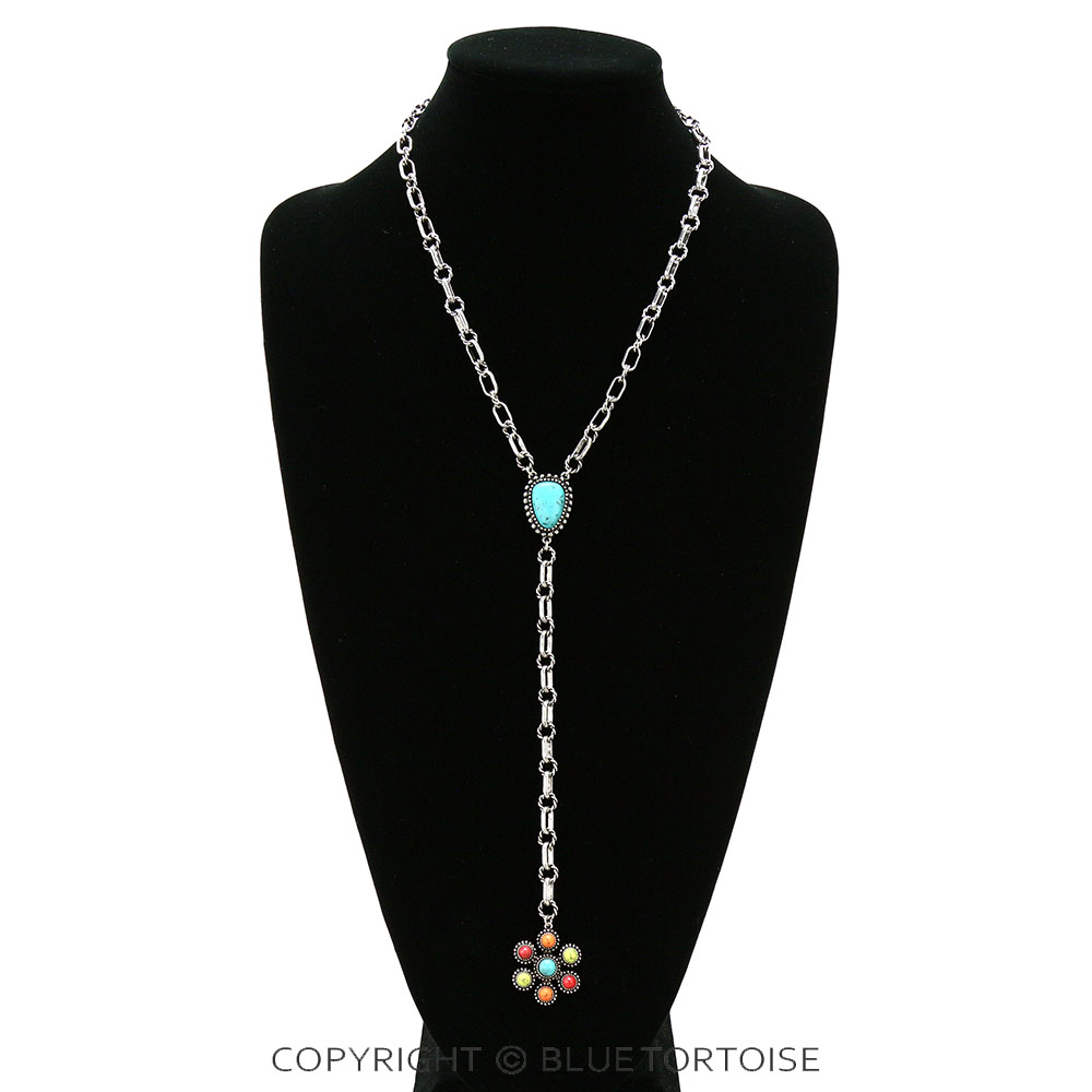 Western Stone Y Necklace - Image 2