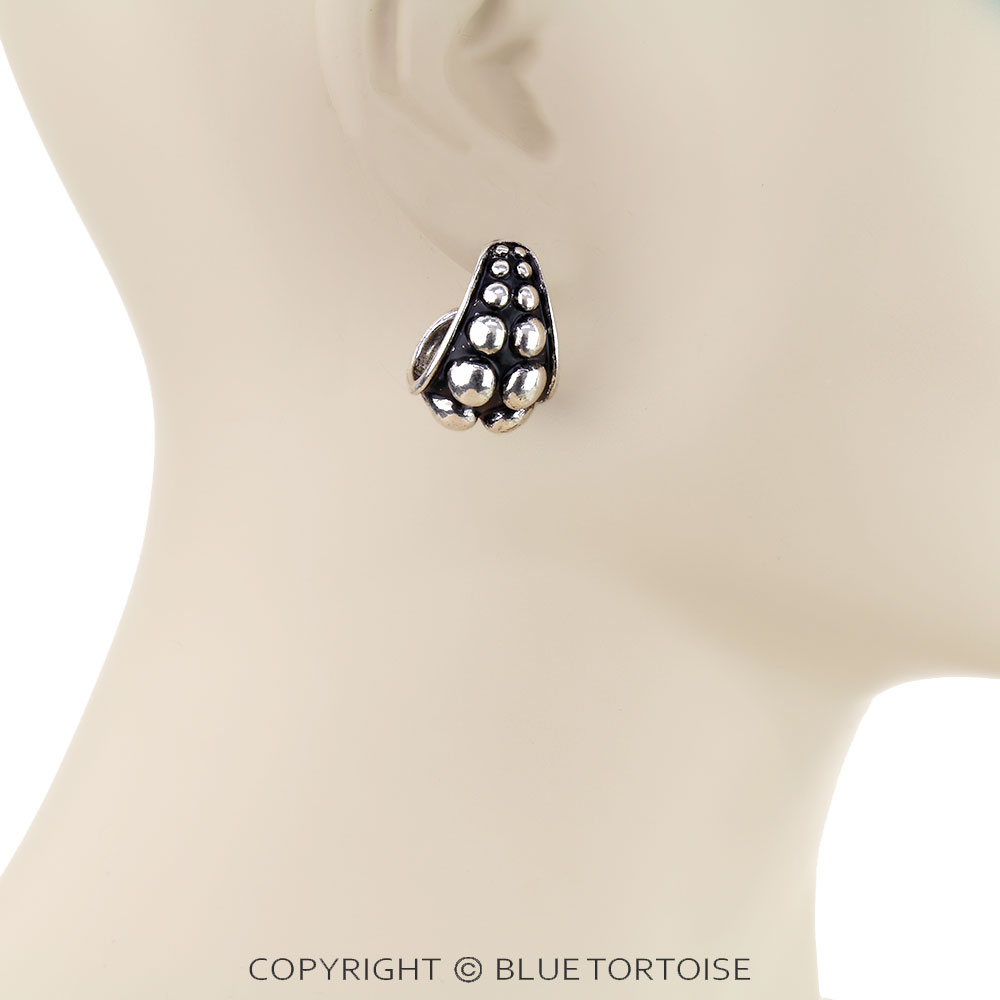 Western Double Bubble Hoop Earrings - Image 2