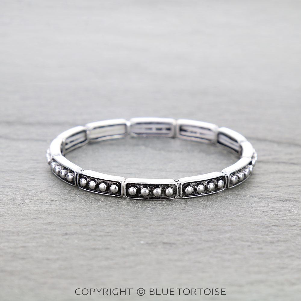 Western Tiny Bubble Ball Stretch Bracelet