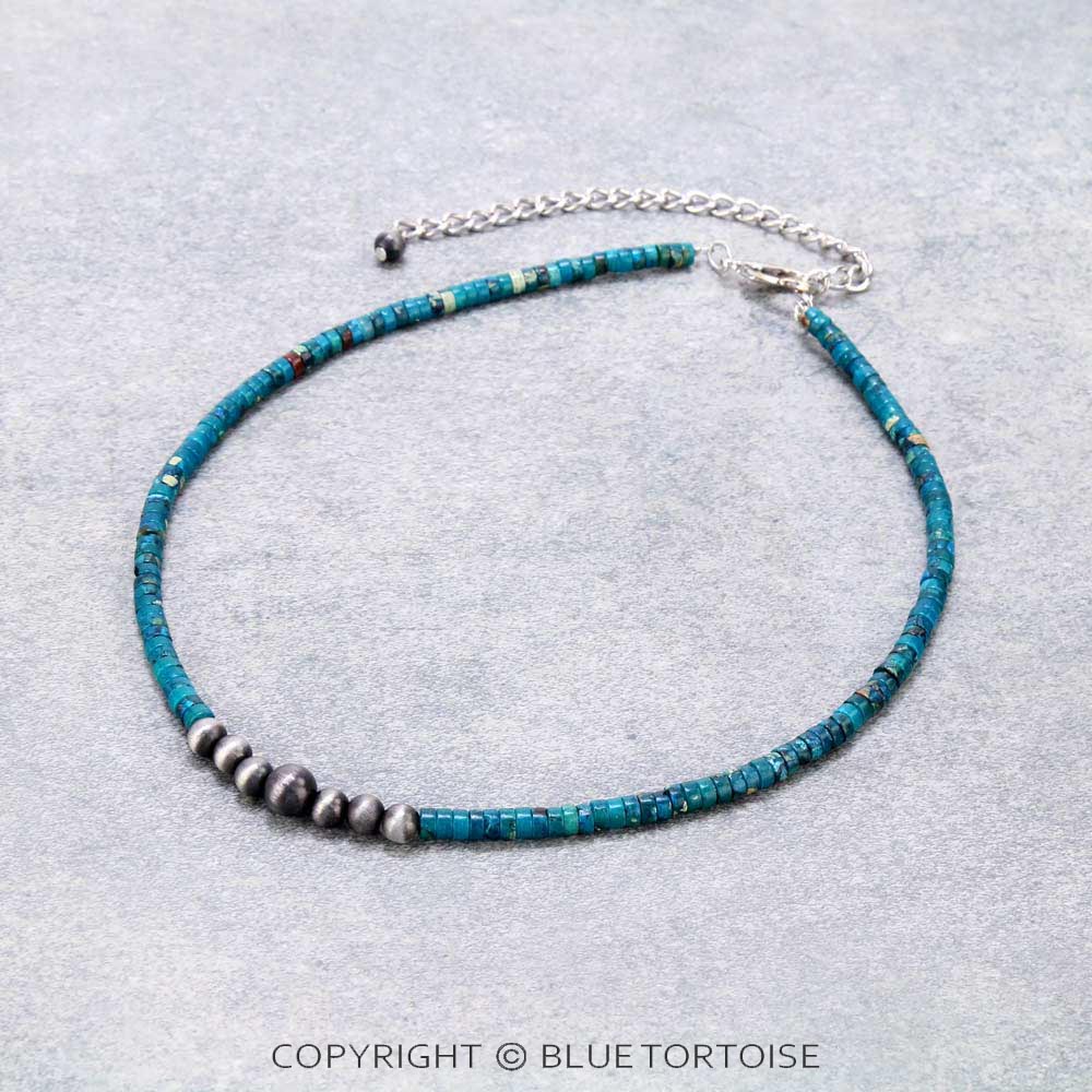 15" Long, Tiny 4mm Gemstone Necklace