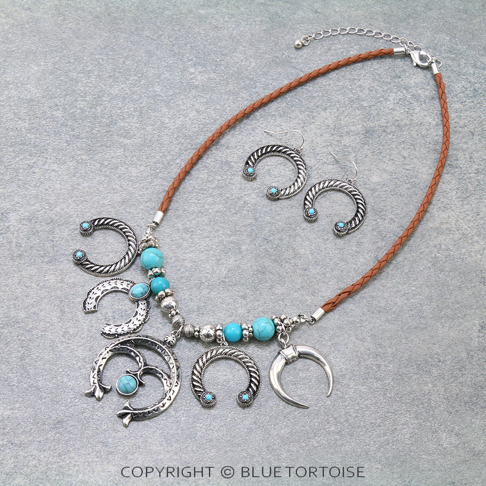 Western Squash Blossom Necklace Set