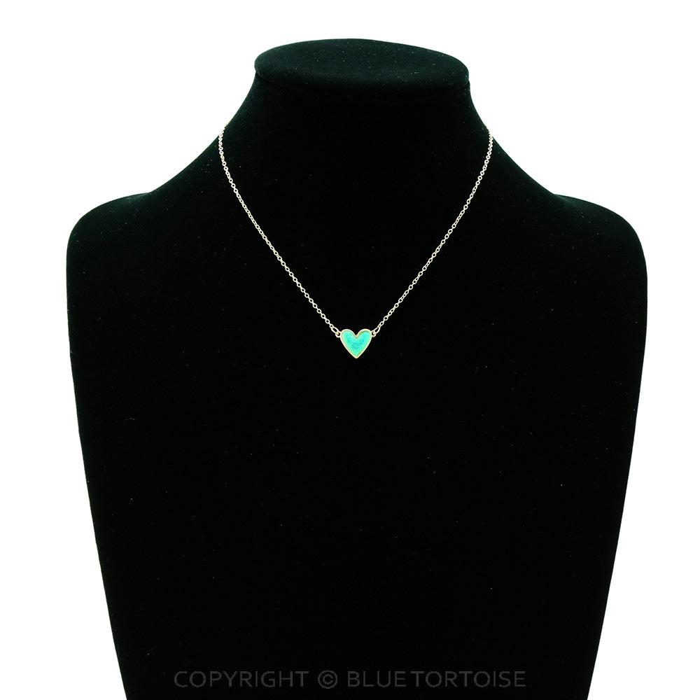 Heart Druzy Stone Necklace - Image 2