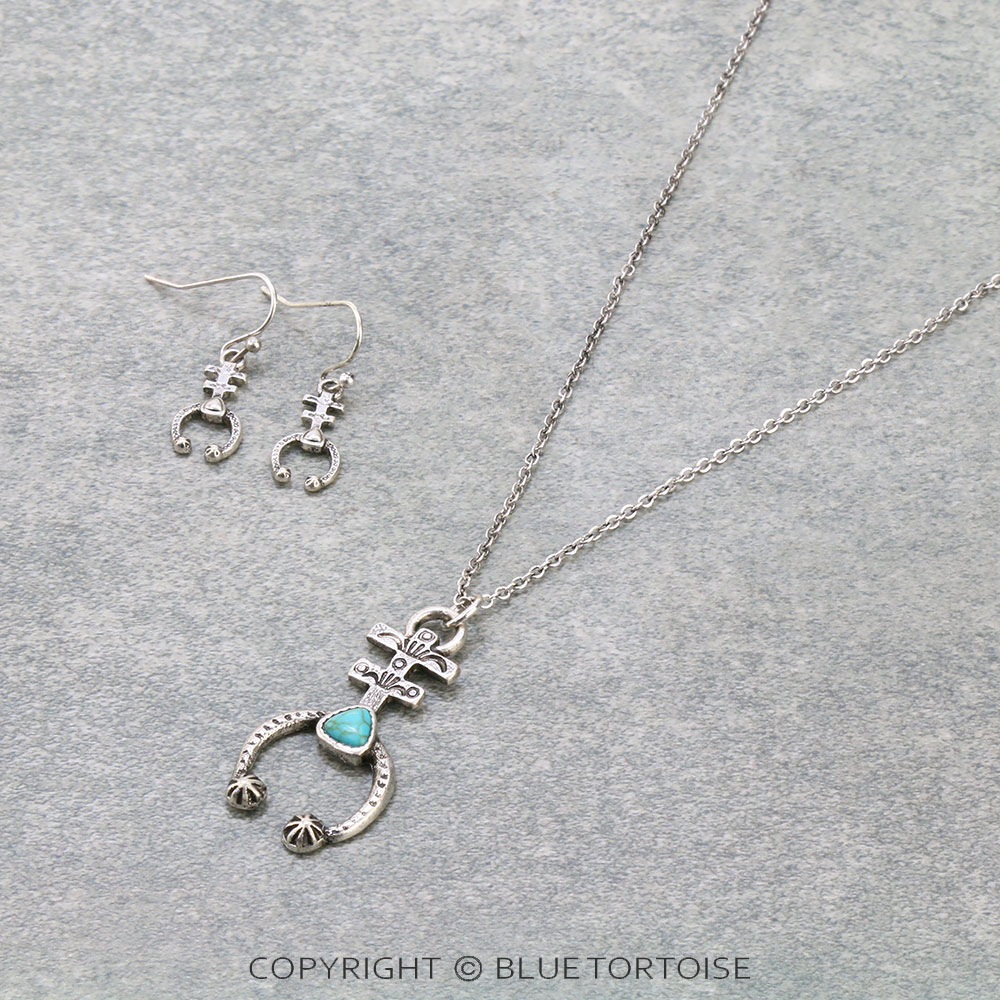 Western Squash Blossom Necklace Set