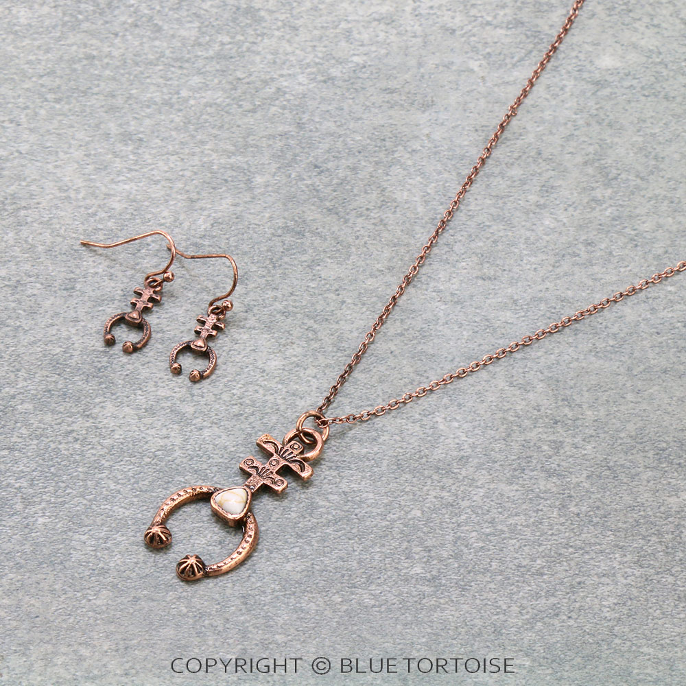 Western Squash Blossom Necklace Set