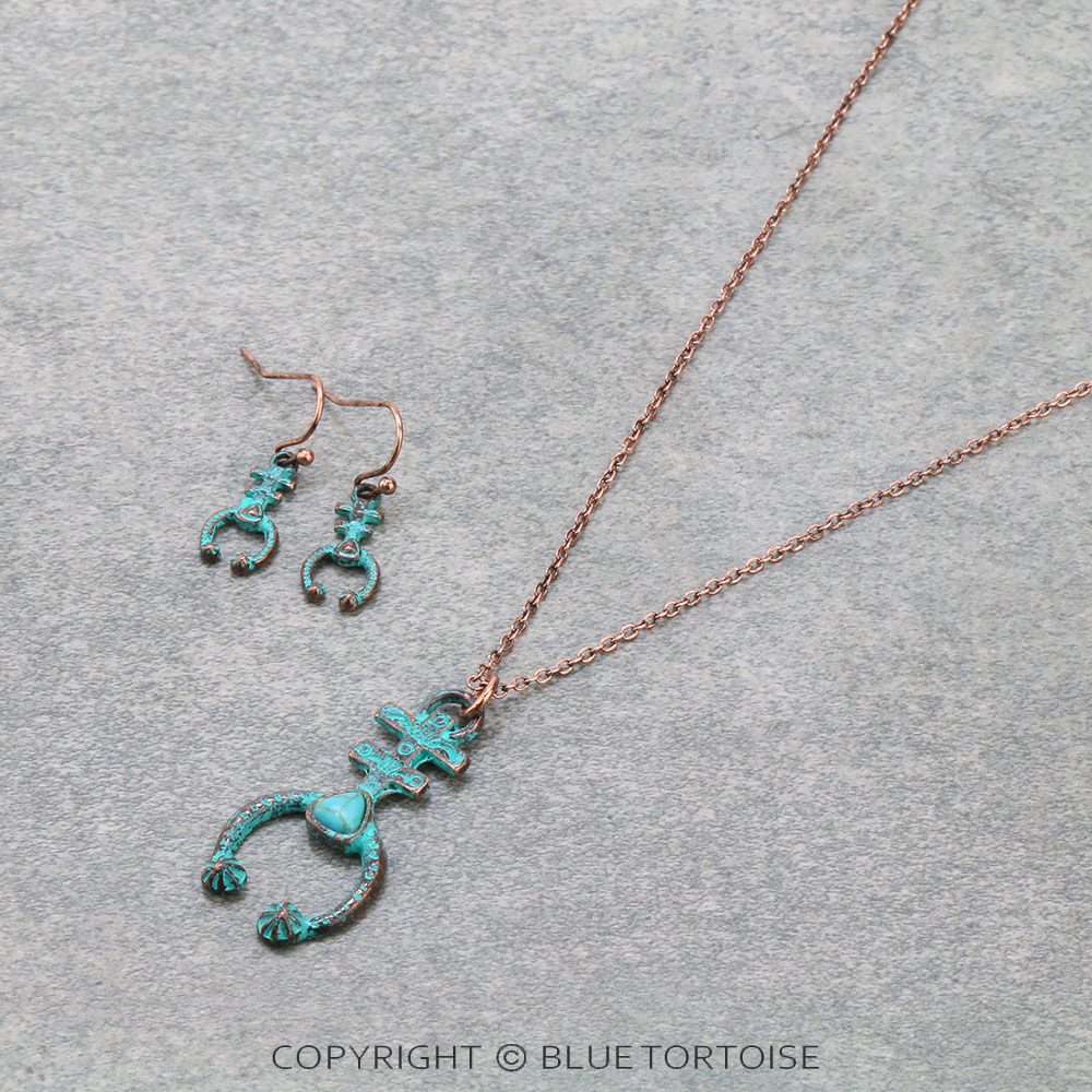 Western Squash Blossom Necklace Set