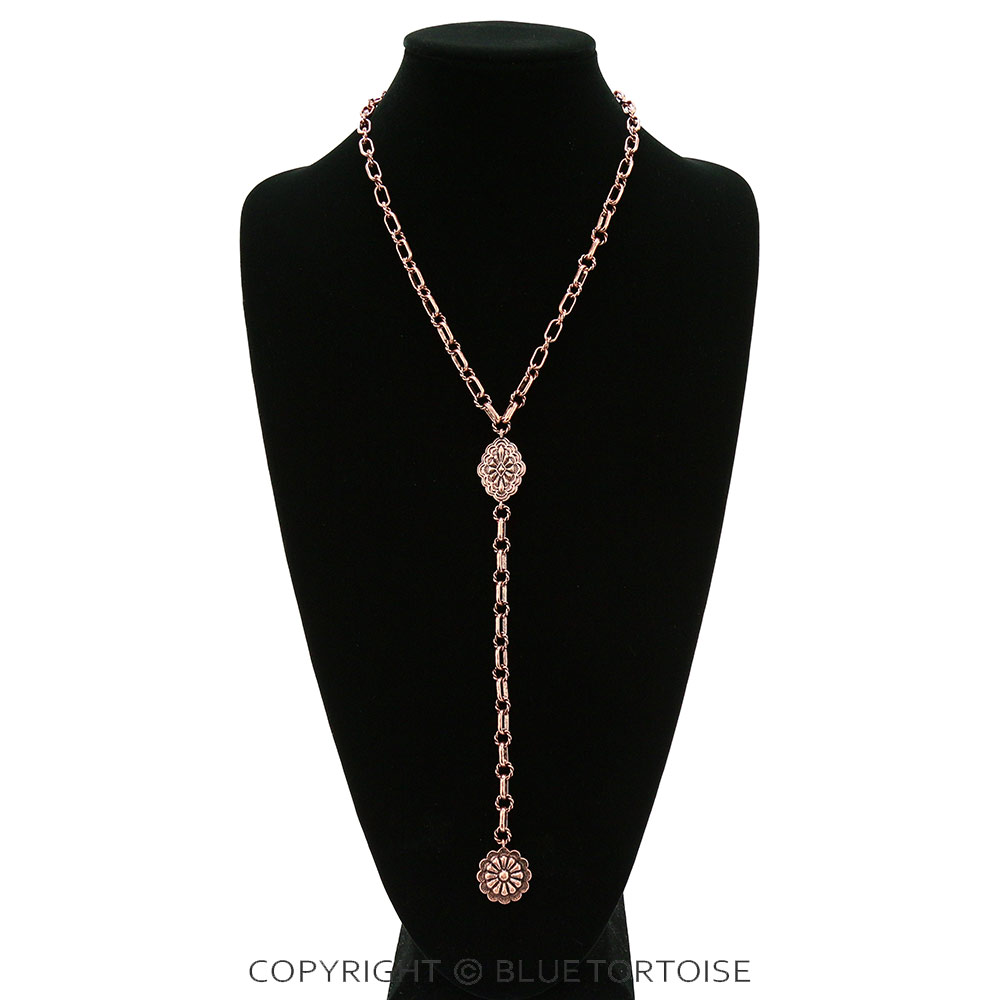 Western Concho Y Necklace - Image 2