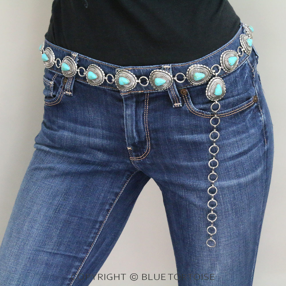 Western Concho with Stone Belt S/M - Image 2