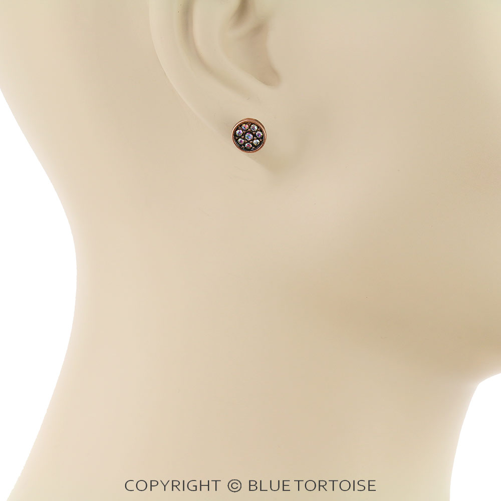 3 Pair Heart Stone Earring Set - Image 4