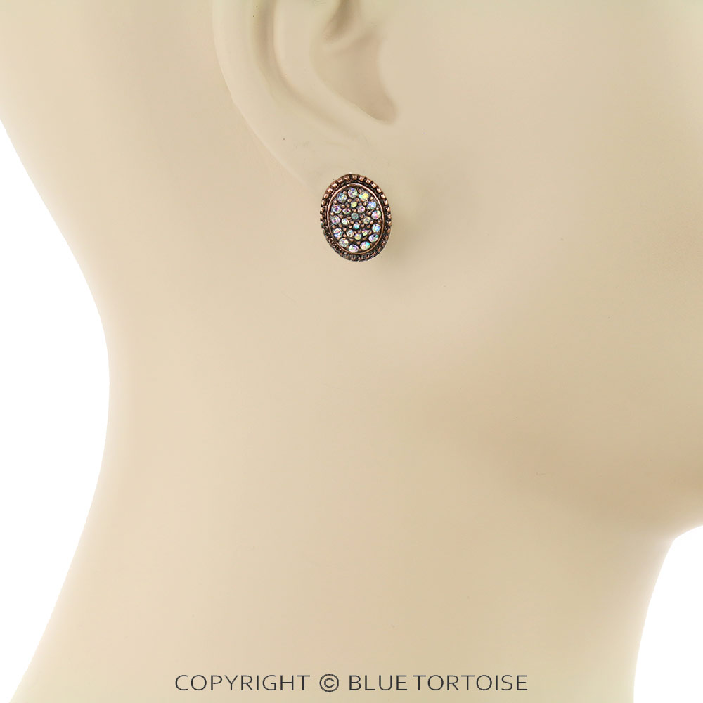 3 Pair Heart Stone Earring Set - Image 3
