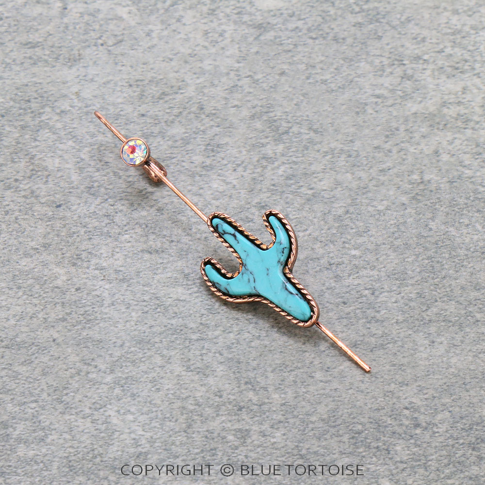 Western Cactus Ear Pin Earrings
