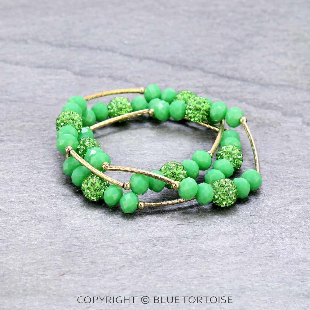 Fashion Glass Bead Stackable Bracelet - Image 2