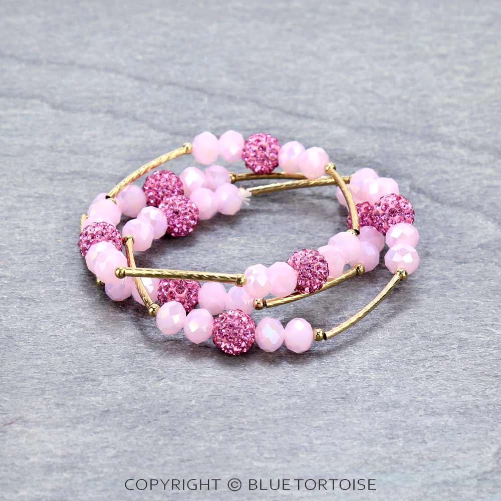 Fashion Glass Bead Stackable Bracelet - Image 2