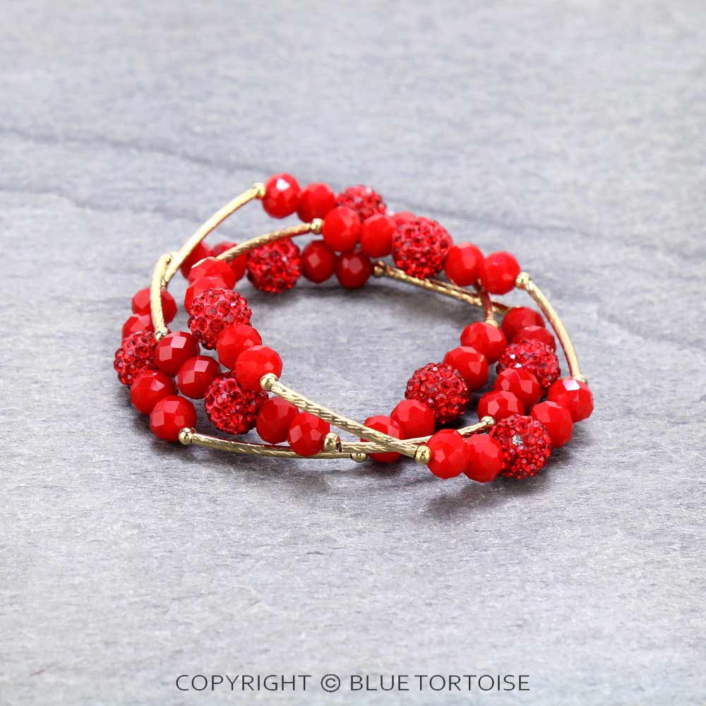 Fashion Glass Bead Stackable Bracelet - Image 2