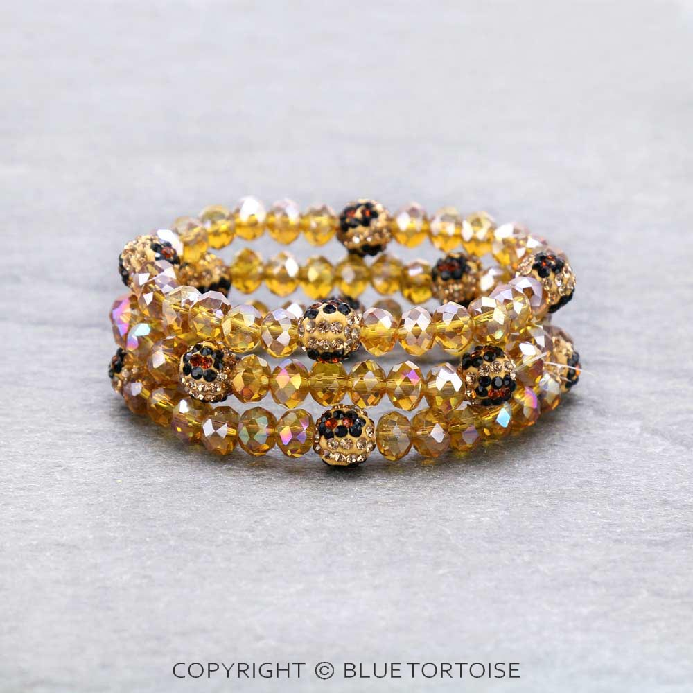 Fashion Glass Bead Stackable Bracelet