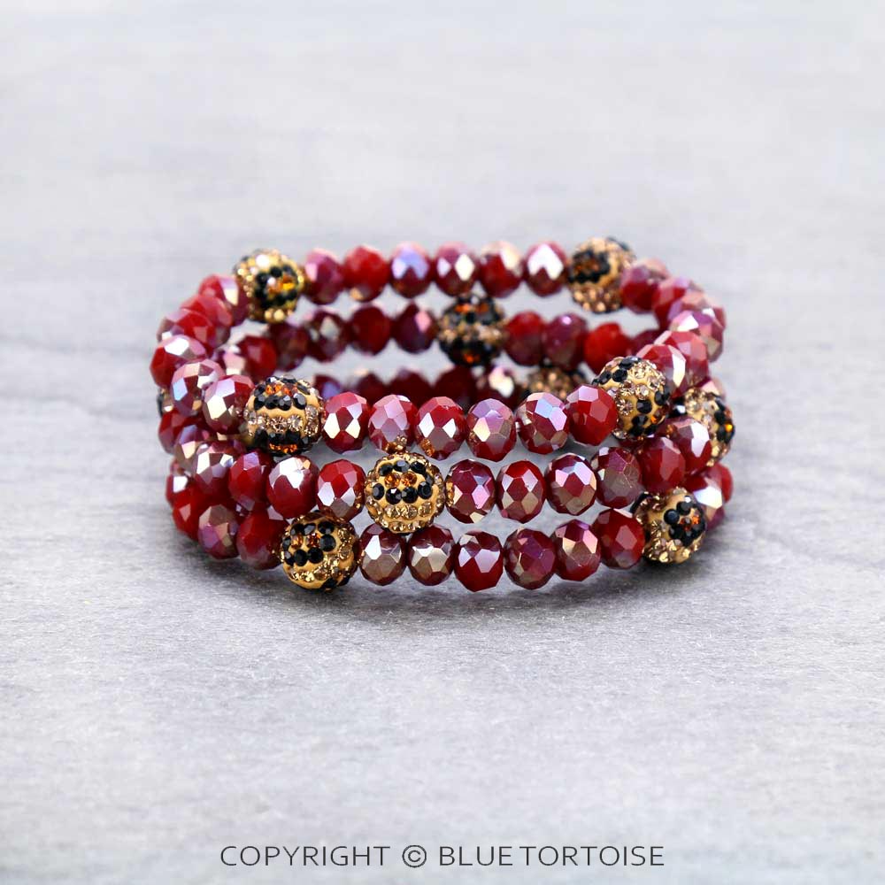 Fashion Glass Bead Stackable Bracelet