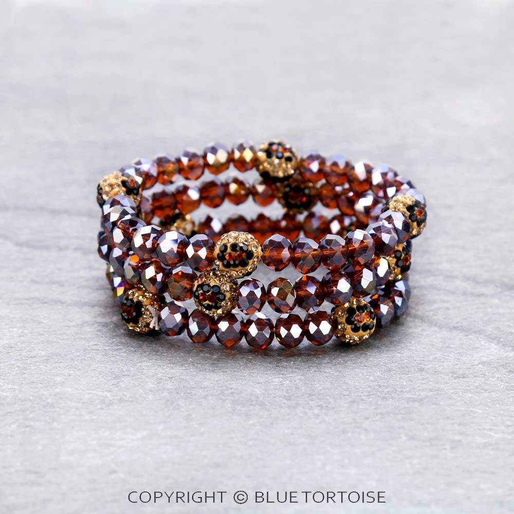 Fashion Glass Bead Stackable Bracelet