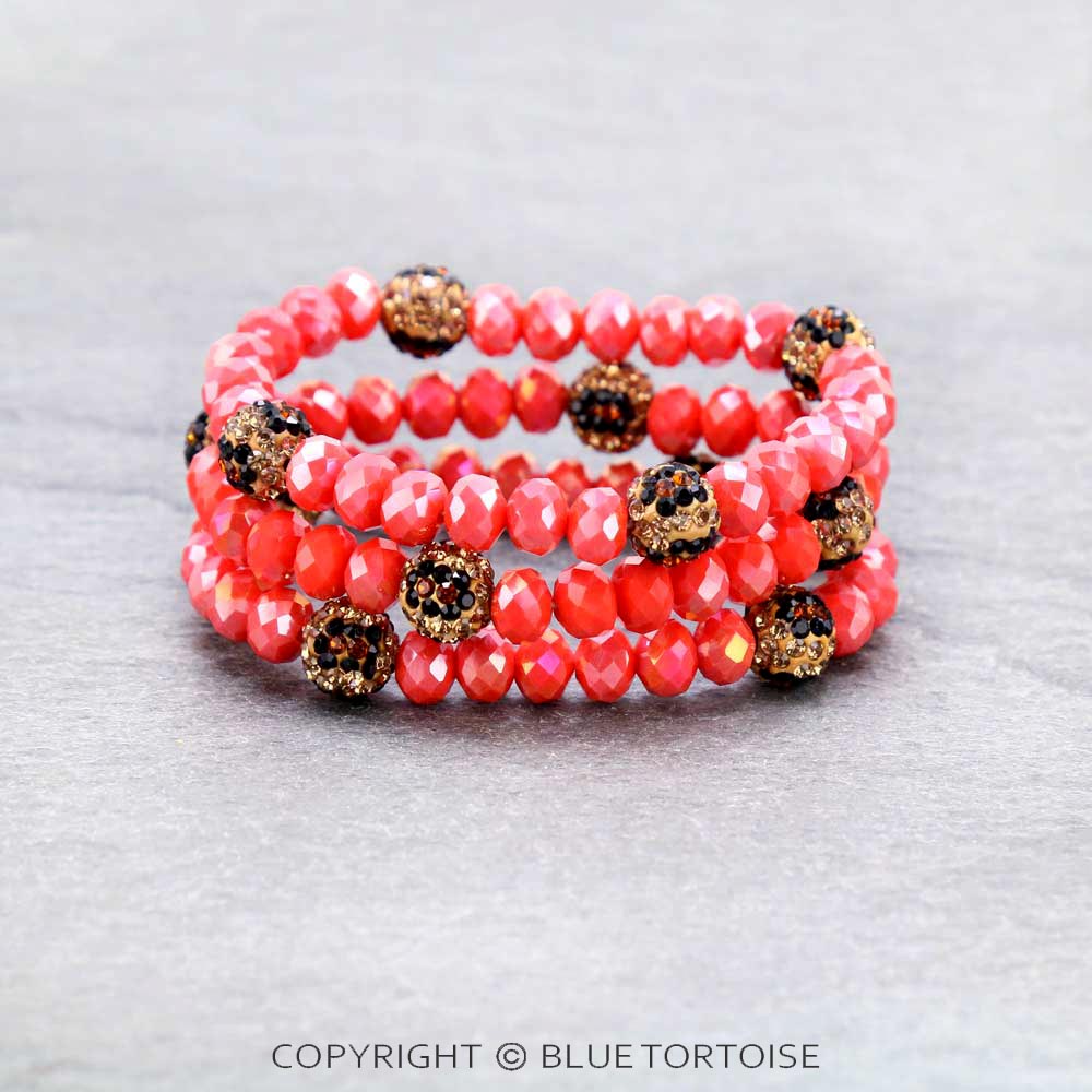 Fashion Glass Bead Stackable Bracelet