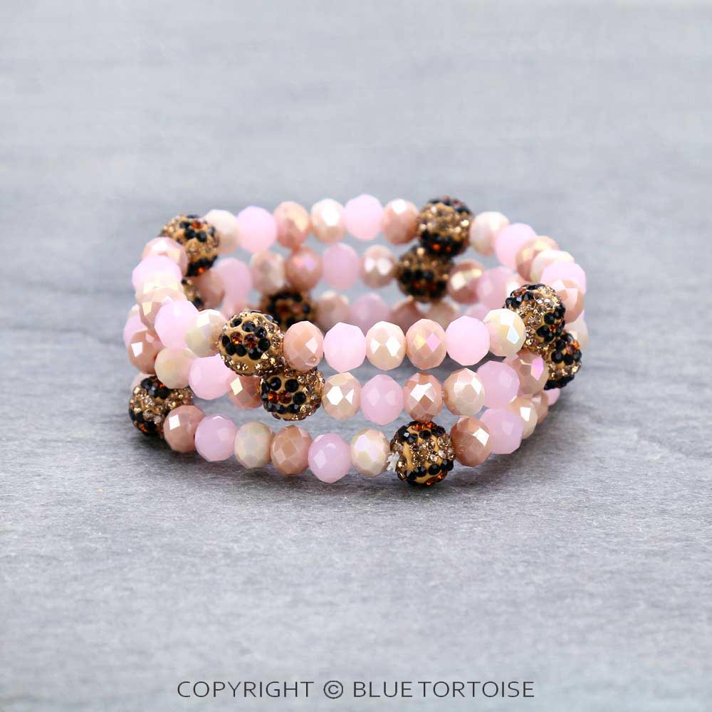 Fashion Glass Bead Stackable Bracelet