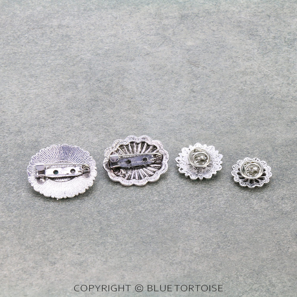 Western Concho Stone Pins Set - Image 2