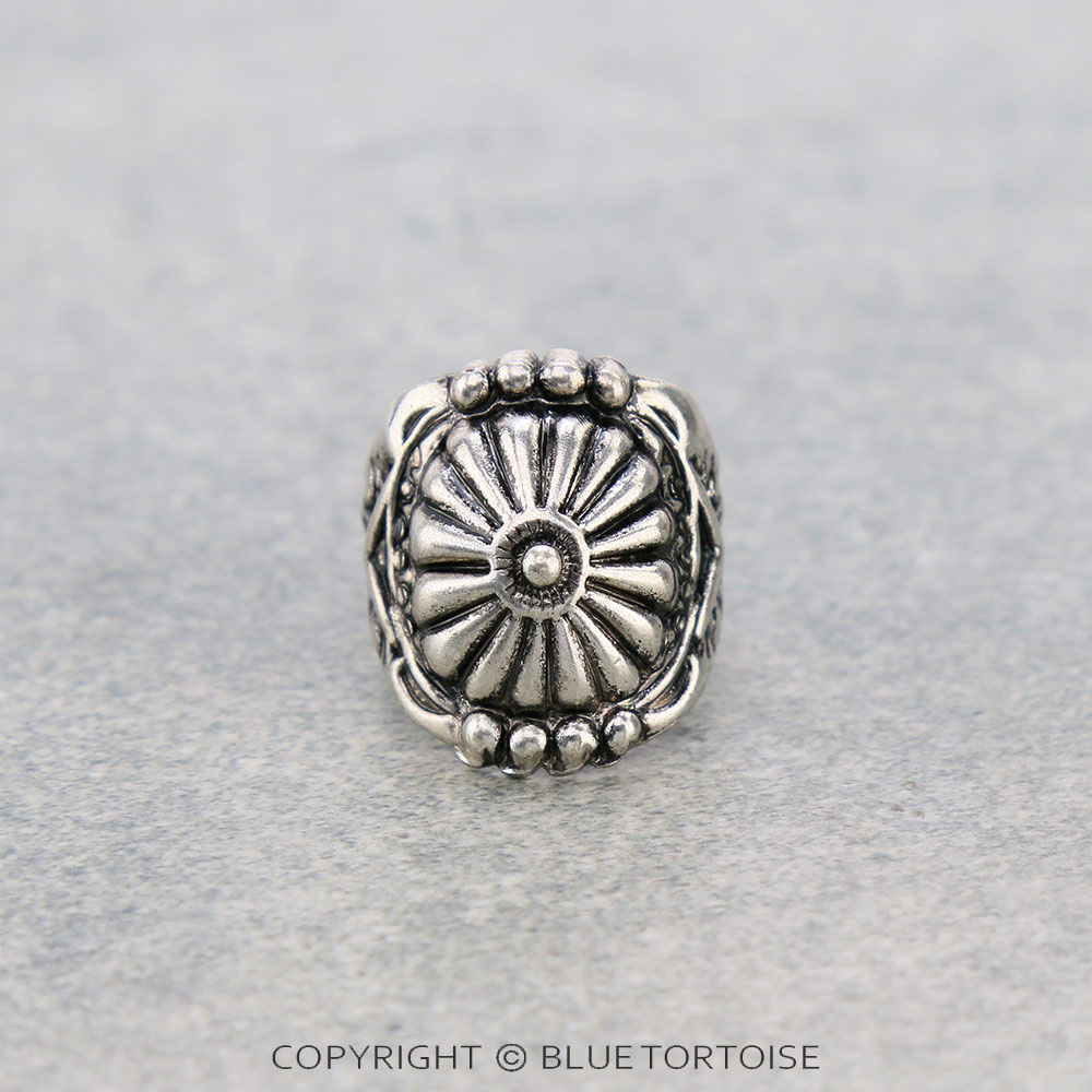 Western Concho Cuff Ring