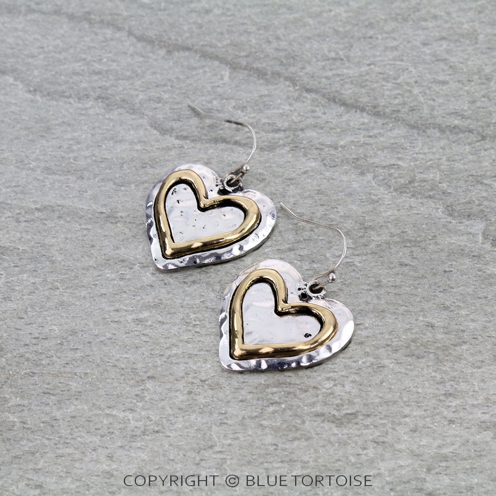 Western Heart Dangle Earrings