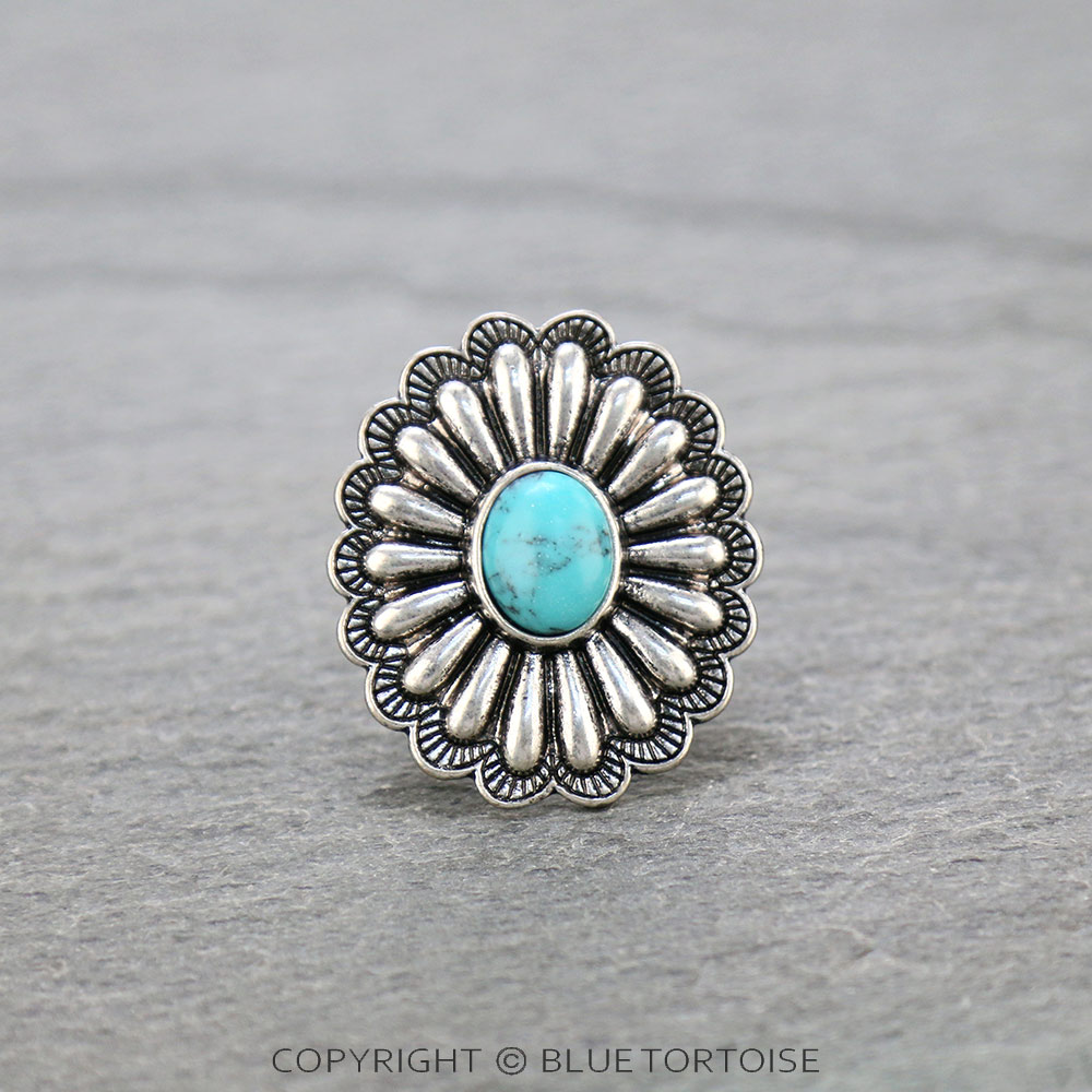 Western Concho Adjustable Ring
