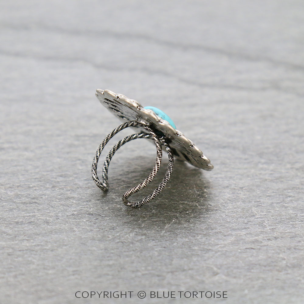 Western Concho Adjustable Ring - Image 2