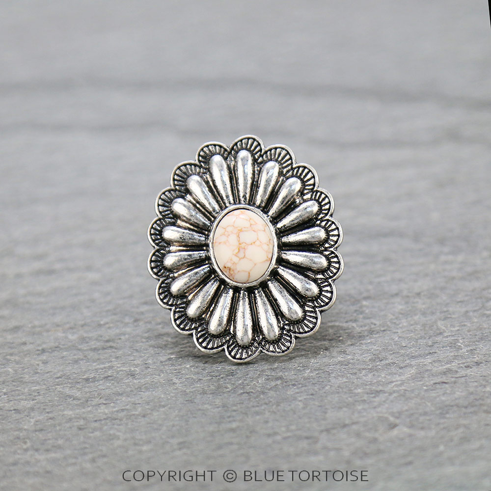Western Concho Adjustable Ring