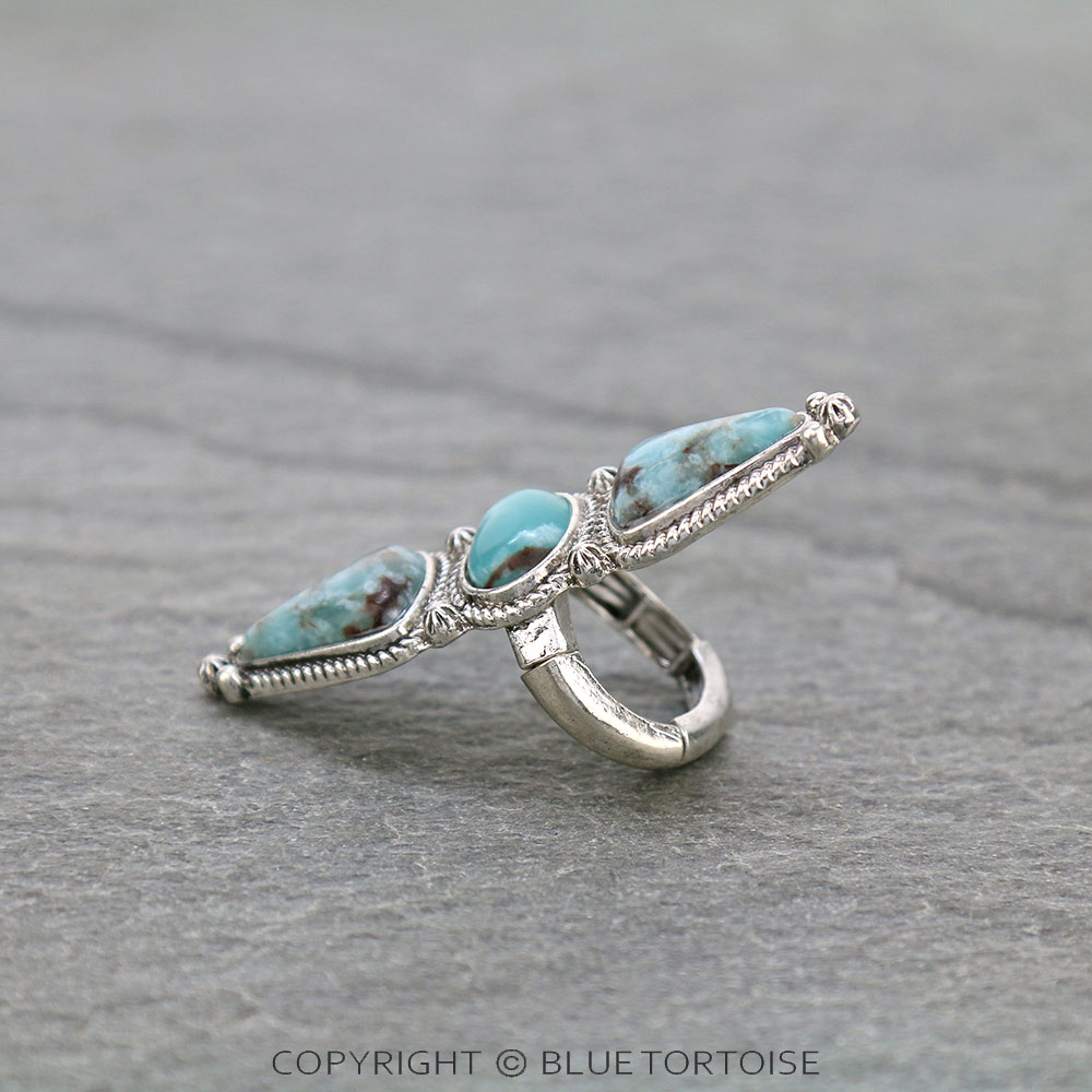 Western Stone Stretch Ring - Image 2