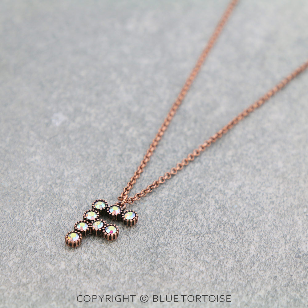 Initial “F” Glass Stone Pendant Necklace
