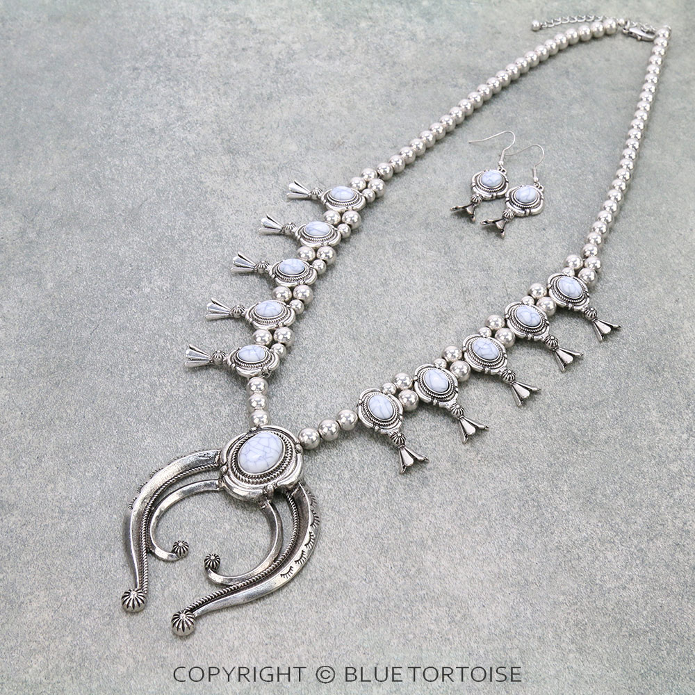 Western Squash Blossom Necklace Set