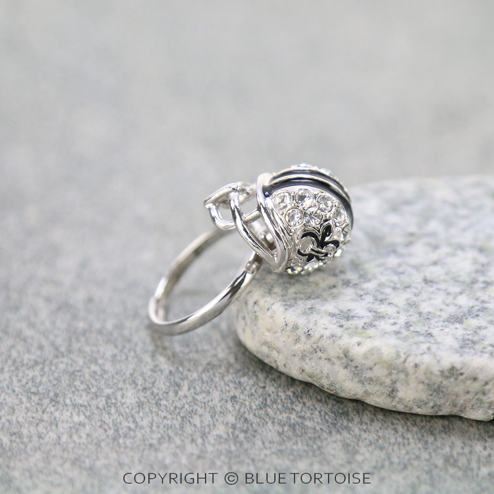 Fleur De Lis "Football Helmet" Ring