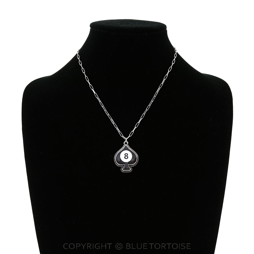 Western Spade 8 Ball Necklace - Image 2