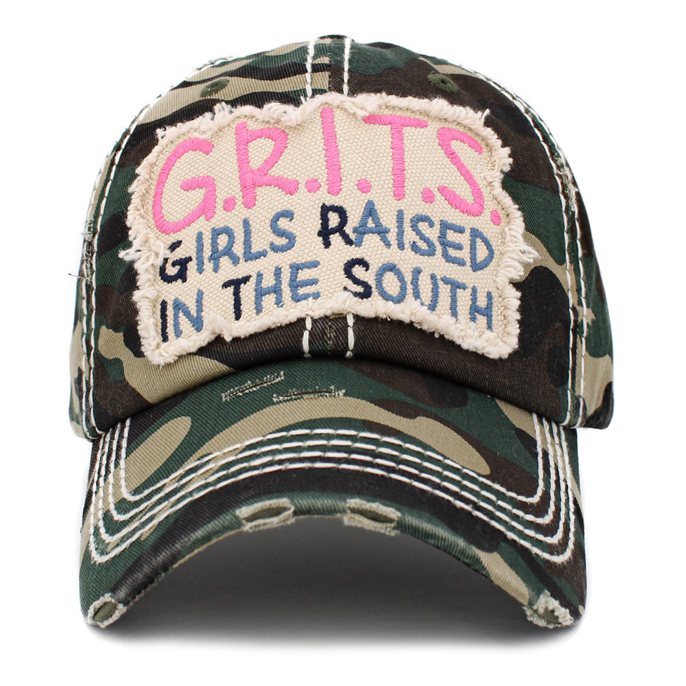 "Grits" Washed Vintage Ball Cap