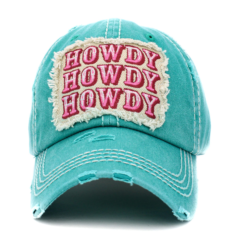 "Howdy" Washed Vintage Ball Cap