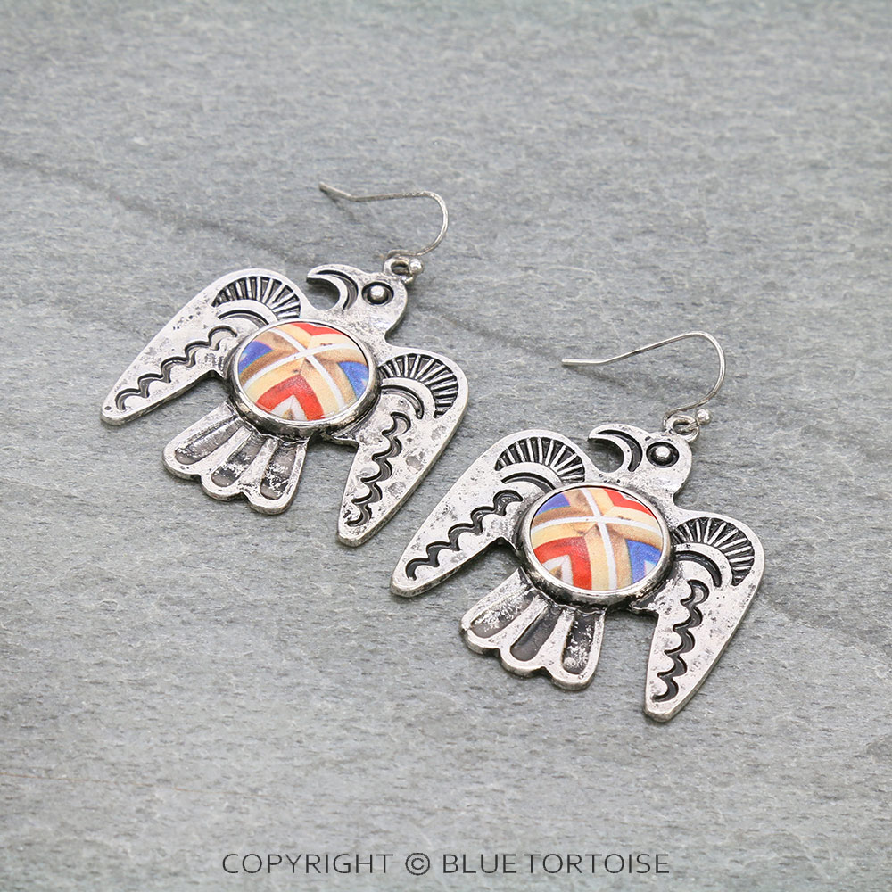 Western Thunderbird Dangle Earrings