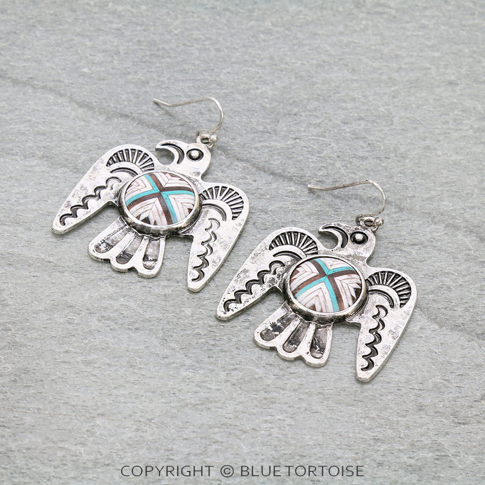 Western Thunderbird Dangle Earrings