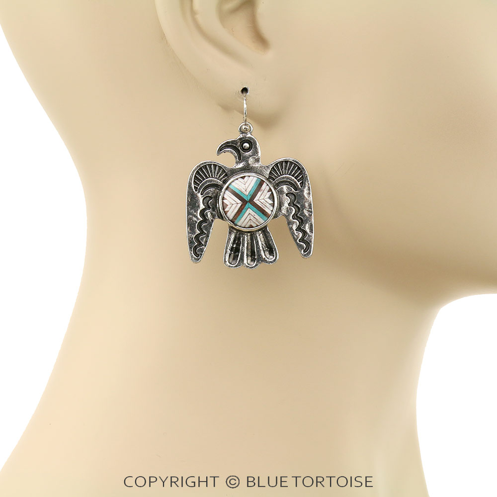 Western Thunderbird Dangle Earrings - Image 2