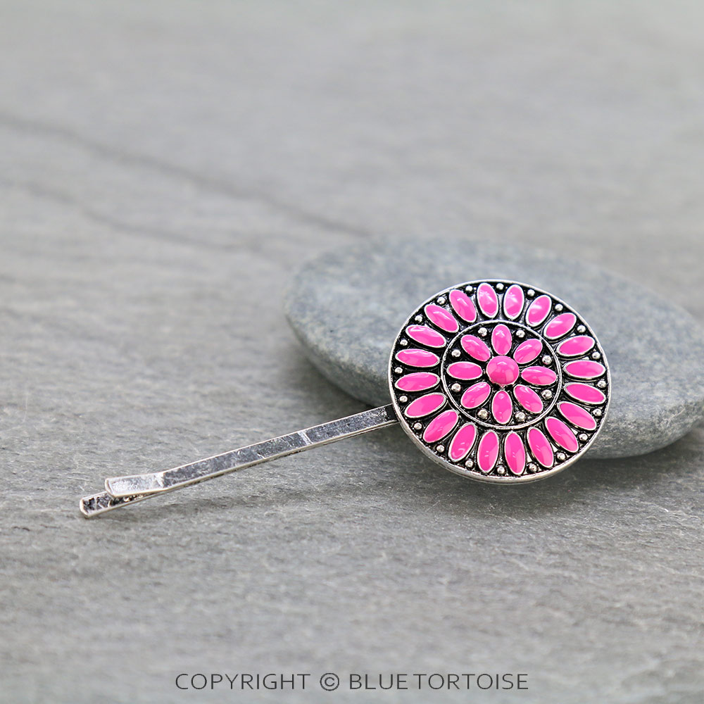Western Concho Hairpin