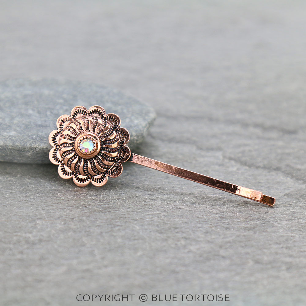 Western Concho Hairpin