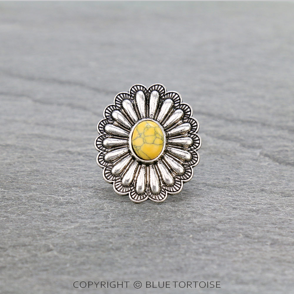 Western Concho Adjustable Ring