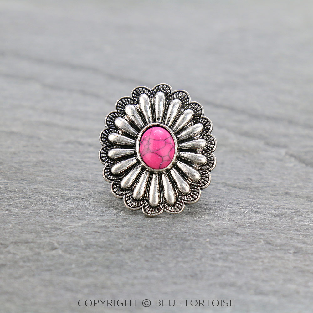 Western Concho Adjustable Ring